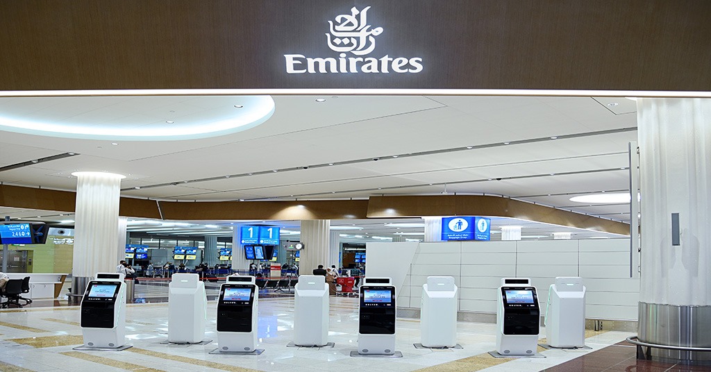 Emirates touchless kiosks